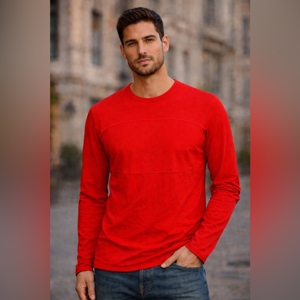 Boss Bold Red Long Sleeve Tee Dry and Fit